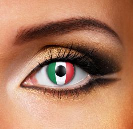 Italian Flag Contact Lenses