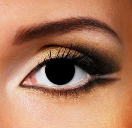 Blind Black Contact Lenses (Pair)