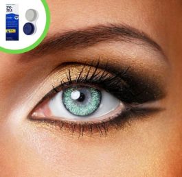 Green 3 Tone Contact Lenses (Inc Solution & Case)