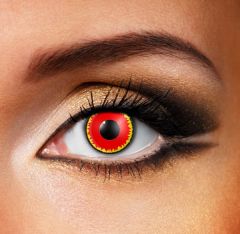 Red vampire contact lenses